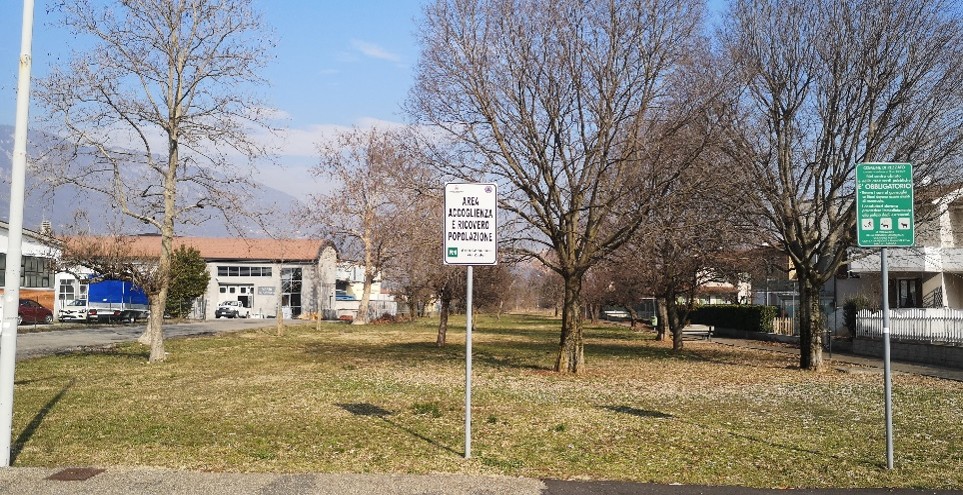 Area Ricovero R.01: Area verde/parcheggi - Via Zadei